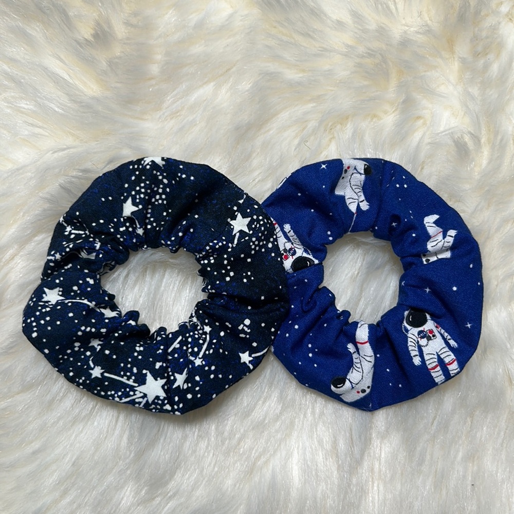 ❤️ Handmade Space Scrunchie Set